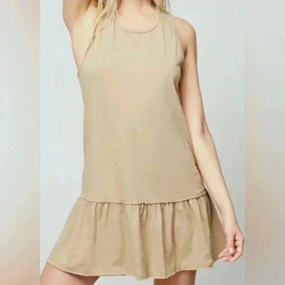 Free people 'Brittany' Peplum Tank Mini Dress | Size Medium | - Picture 1 of 7